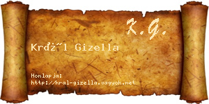 Král Gizella névjegykártya